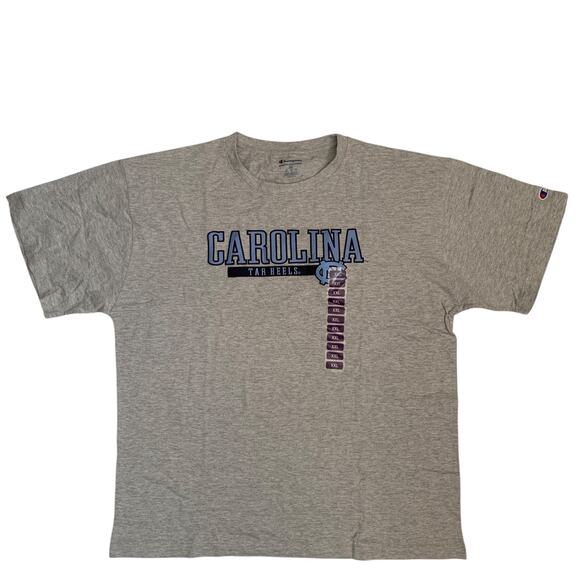 Champion Men's Size 2XL UNC Carolina Tarheels Short Sleeve Embroidered T-Shirt - Picture 1 of 16